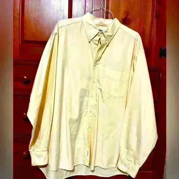 Men’s Buttery Yellow Old Navy button down - XL - Picture 2 of 5